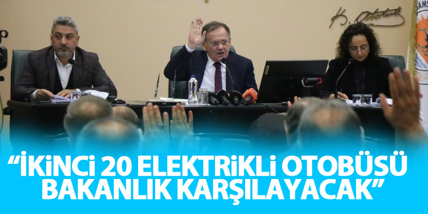 Demir: “İkinci 20 elektrikli otobüsü bakanlık karşılayacak”