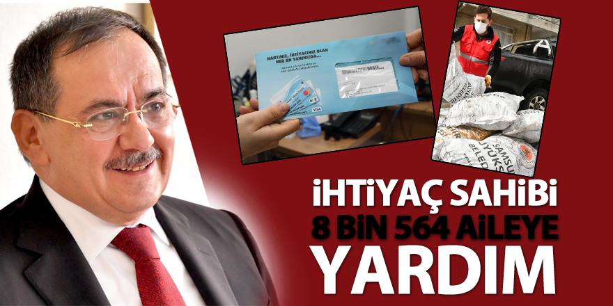 İhtiyaç sahibi 8 bin 564 aileye 4 milyon 655 bin TL yardım