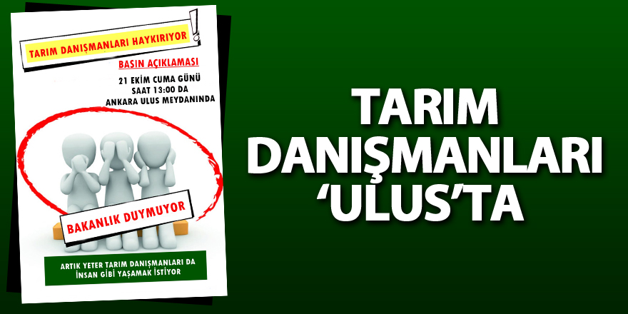 Tarım Danışmanları ‘Ulus’ta