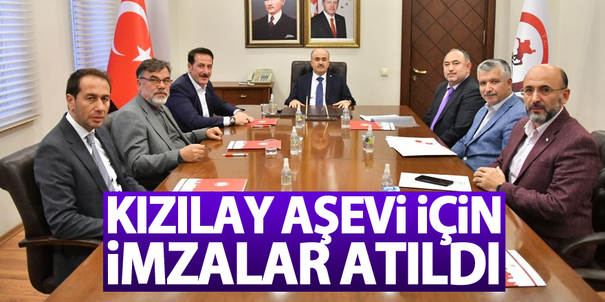 Kızılay aşevi için imzalar atıldı