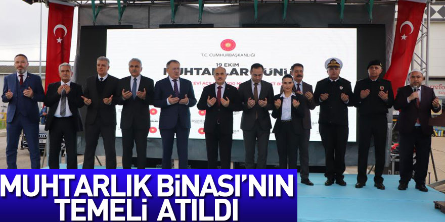 Samsun Muhtarlık Hizmet Binası’nın temeli dualarla atıldı