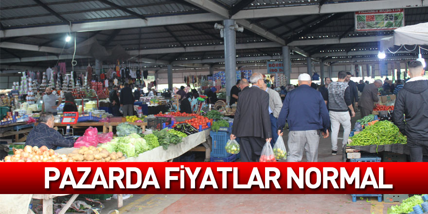 Pazarda Fiyatlar Normal