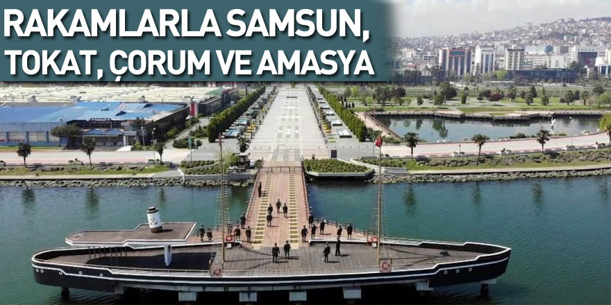 Rakamlarla Samsun, Tokat, Çorum ve Amasya