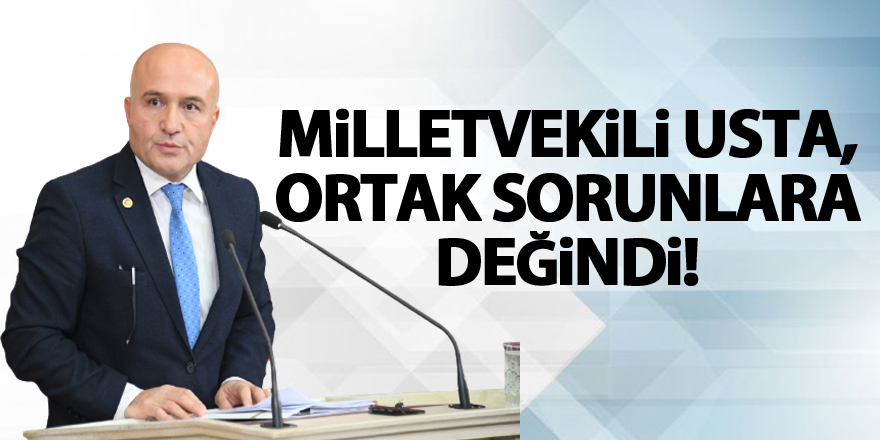 Milletvekili Usta, ortak sorunlara değindi!