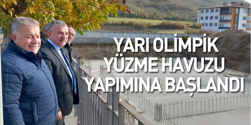 Havza’da yarı olimpik yüzme havuzu inşaatı yapımına başlandı