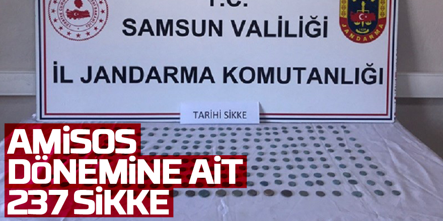 Samsun'da Amisos dönemine ait 237 sikke ele geçirildİ