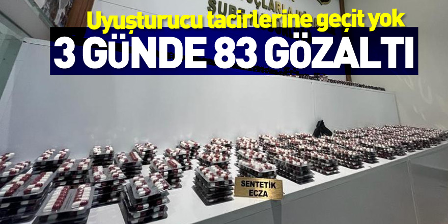 Samsun polisi uyuşturucu tacirlerine göz açtırmıyor