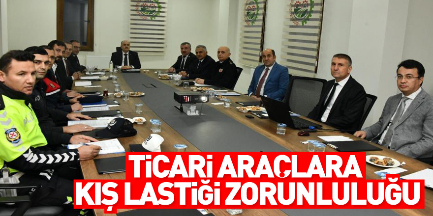 Samsun'da ticari araçlara kış lastiği zorunluluğu