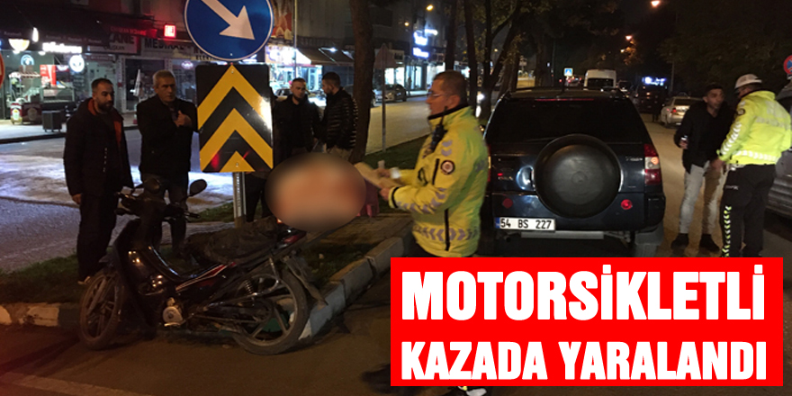 Çarşamba'da ciple çarpışan motosikletin sürücüsü yaralandı