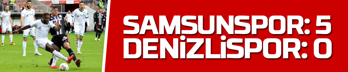 Spor Toto 1. Lig: Samsunspor: 5 - Denizlispor: 0