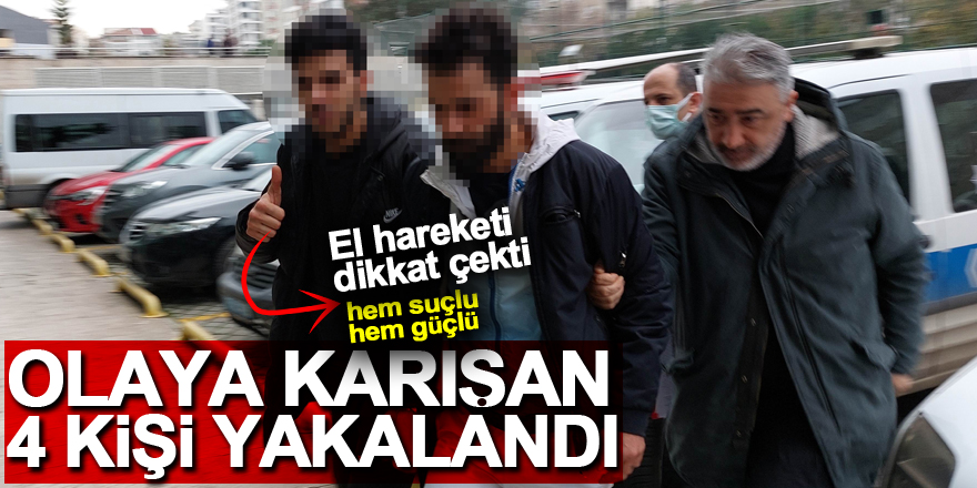 Samsun'da gasp ve yaralama olayına karışan 4 kişi yakalandı