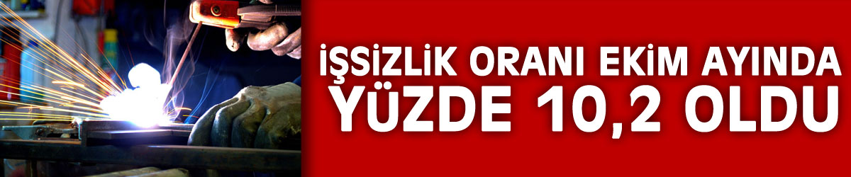 İşsizlik oranı Ekim ayında yüzde 10,2 oldu