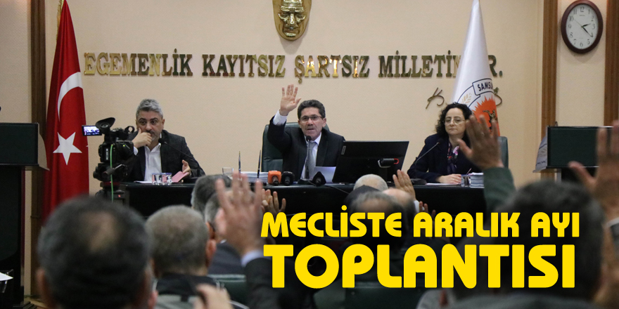 Samsun Büyükşehir Belediye Meclisi Aralık ayı toplantısında 48 gündem maddesi oy birliğiyle kabul edildi