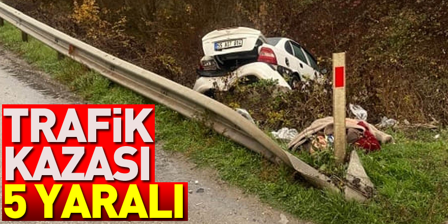 Samsun'da trafik kazası: 5 yaralı