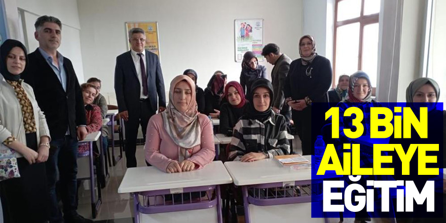 Samsun'da 13 bin aileye eğitim