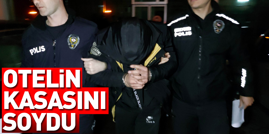 Samsun'da otelin kasasından hırsızlık yapan 2 kişi tutuklandı