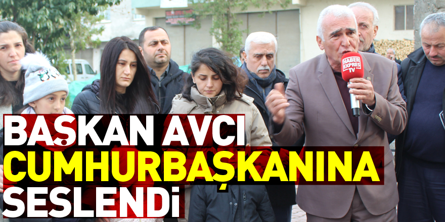 Başkan Avcı Cumhurbaşkanına seslendi