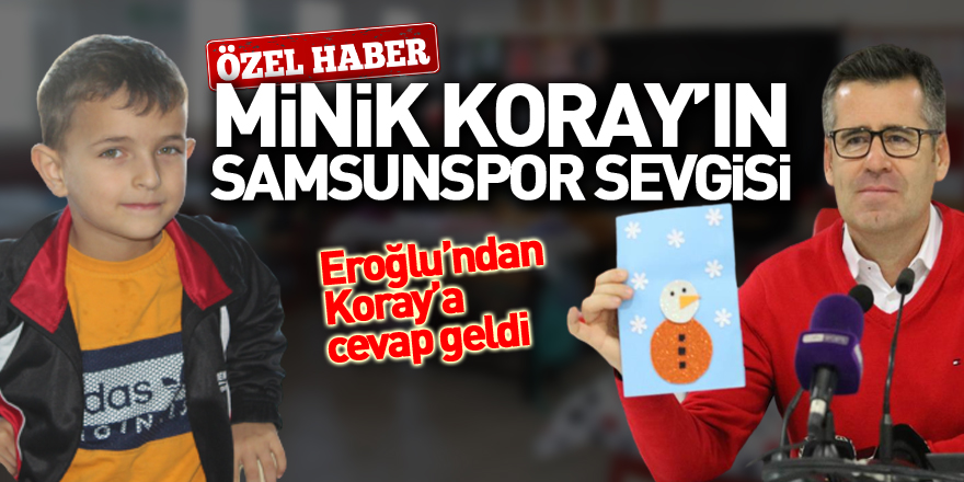 Minik Koray’dan ‘Samsunspor’ Sevgisi