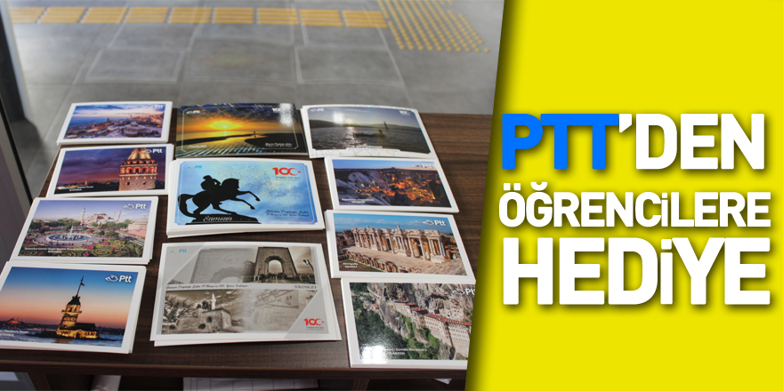 PTT’DEN ÖĞRENCİLERE HEDİYE