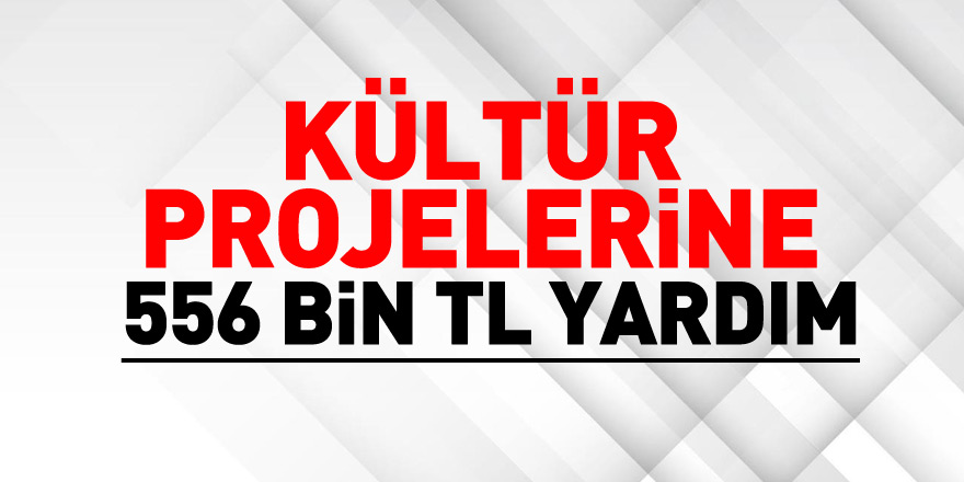 Samsun'da kültür projelerine 556 bin TL yardım