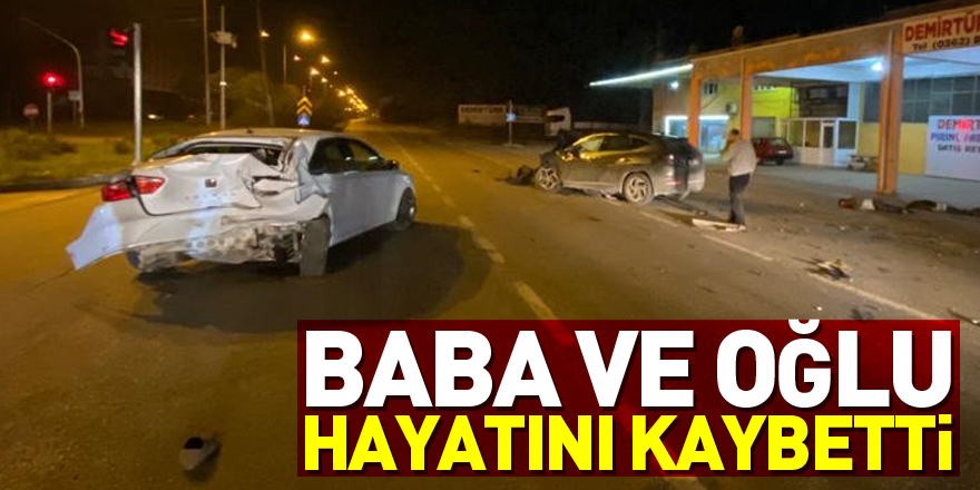 Samsun'da otomobilin çarptığı baba ve oğlu hayatını kaybetti