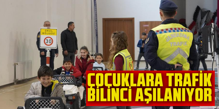 Çocuklara trafik bilinci aşılanıyor