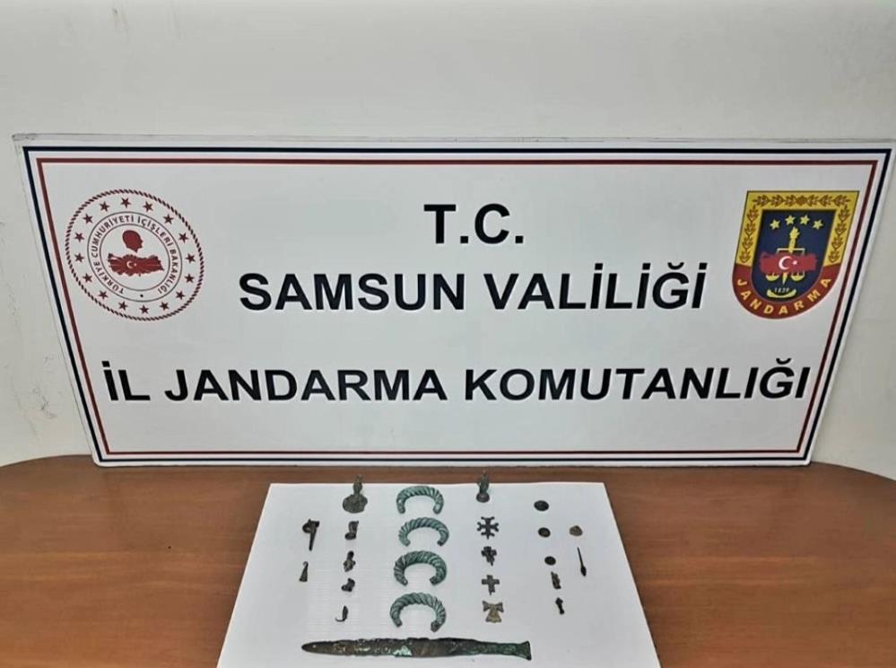 Samsun'da çok sayıda tarihi eser ele geçirildi