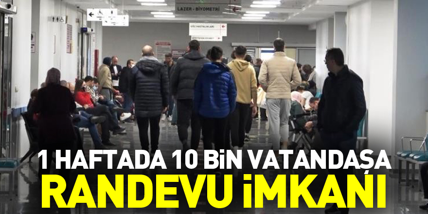 Samsun'da 1 haftada 10 bin vatandaşa randevu alma imkânı