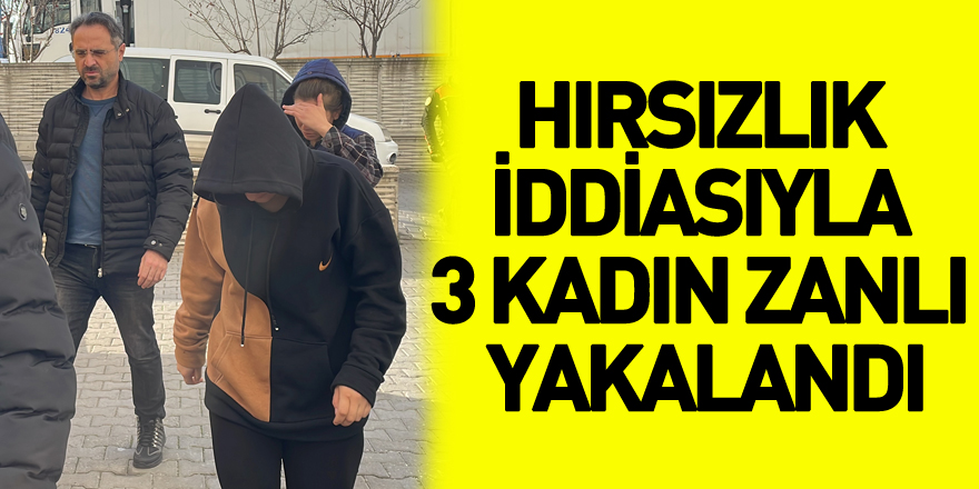 Evlerden hırsızlık yaptıkları iddiasıyla 3 kadın zanlı yakalandı