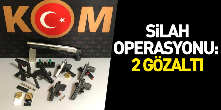  Samsun'da silah operasyonu: 2 gözaltı