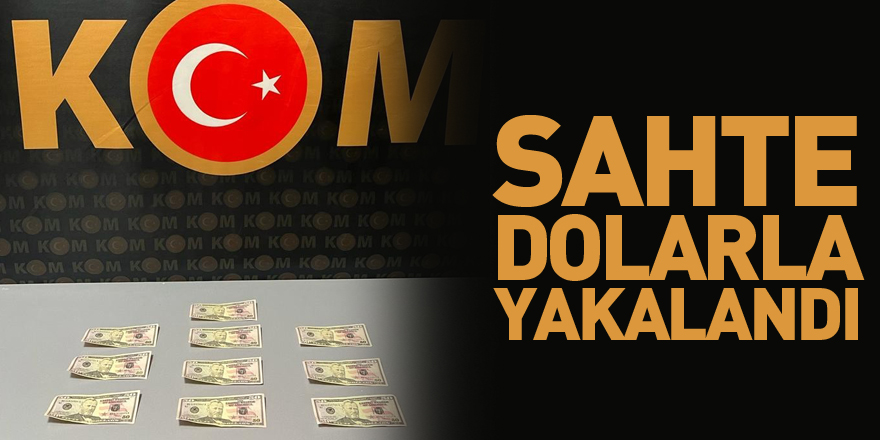 Samsun'da 10 adet 50'lik sahte dolarla yakalanan şahsa gözaltı