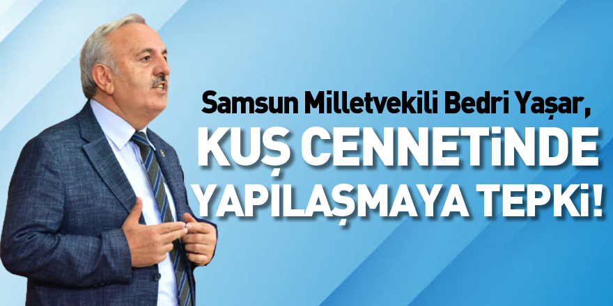 KUŞ CENNETİNDE YAPILAŞMAYA TEPKİ!