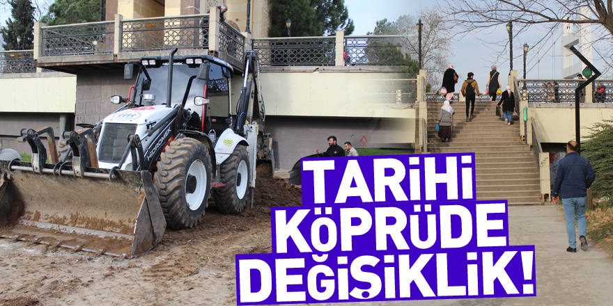 Tarihi köprüde değişiklik!