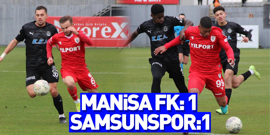 Spor Toto 1. Lig: Manisa FK: 1 - Samsunspor:1