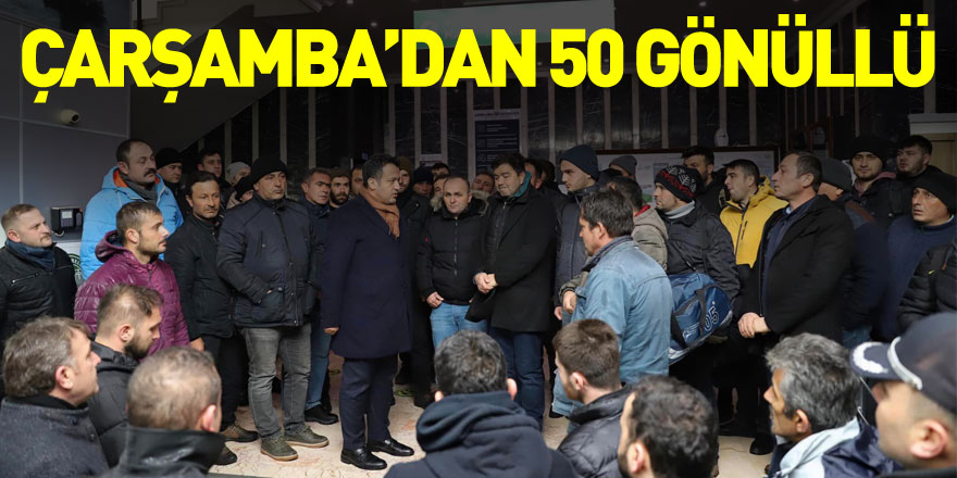 Çarşamba’dan 50 Gönüllü