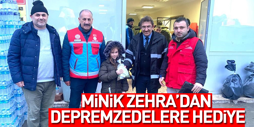 Minik Elif Zehra, kumbarasında biriktirdiği 410 lirayı depremzedelere gönderdi