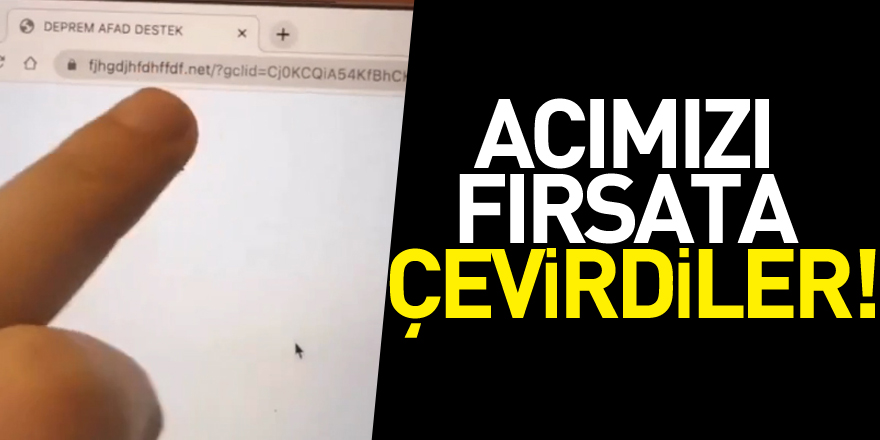 ACIMIZI FIRSATA ÇEVİRDİLER!