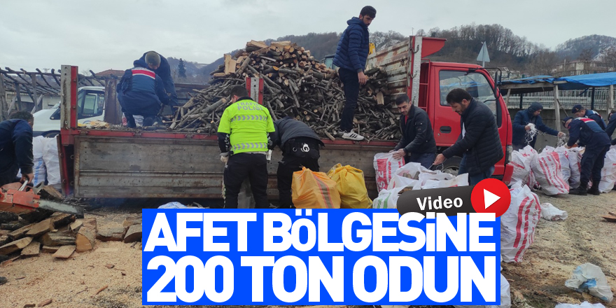 Salıpazarı’ndan Afet Bölgesine 200 Ton Odun