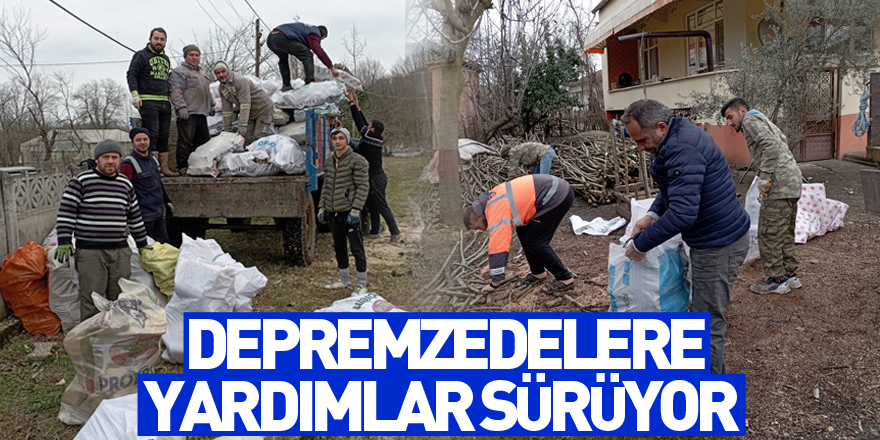 Depremzedelere yardımlar sürüyor