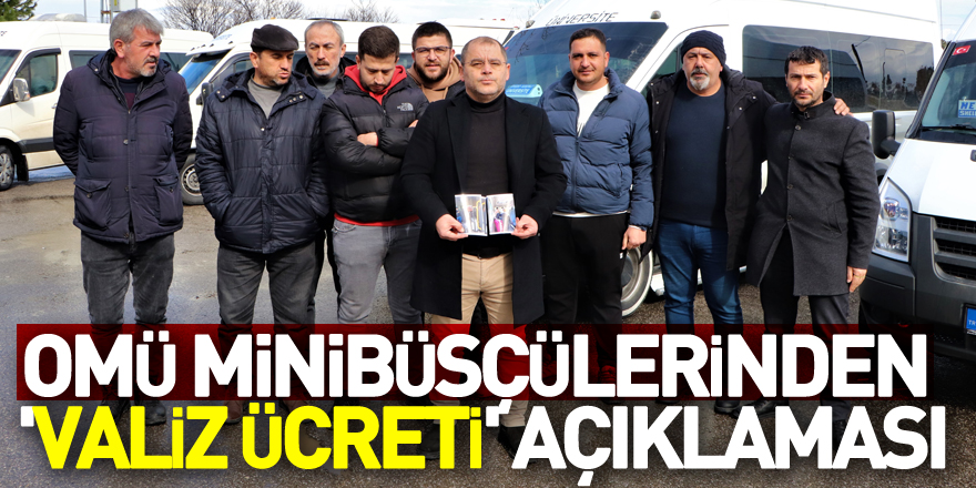 OMÜ Minibüsçüler Kooperatifi’nden 'valiz ücreti' açıklaması