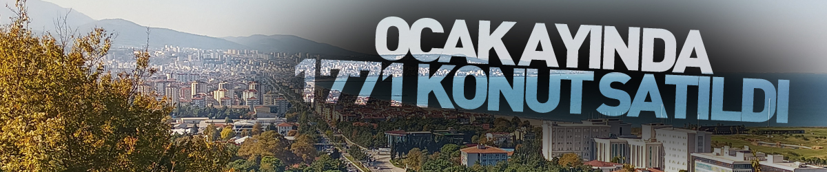 Samsun'da ocak ayında 1771 konut satıldı