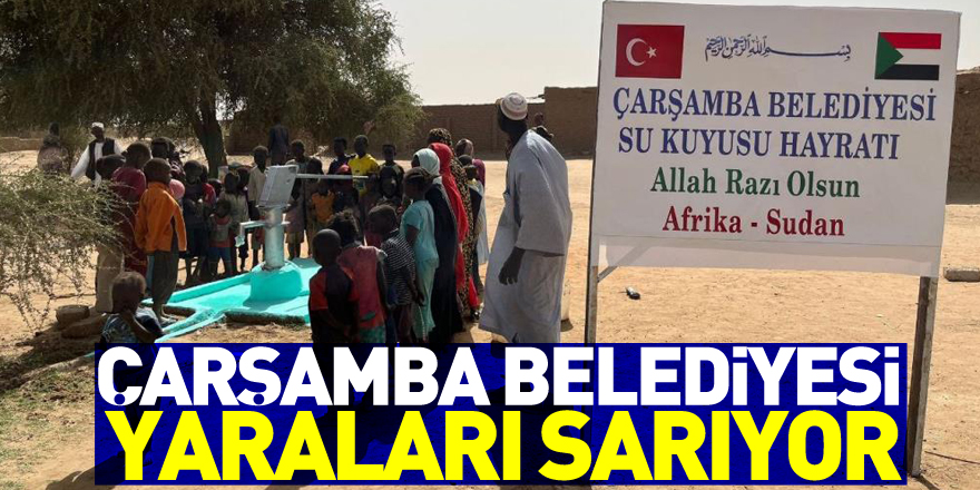 Çarşamba Belediyesi yaraları sarıyor