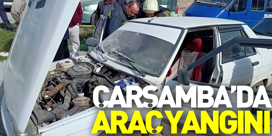 Çarşamba’da Araç Yangını