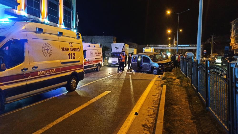 Samsun'da trafik kazası: 3 yaralı