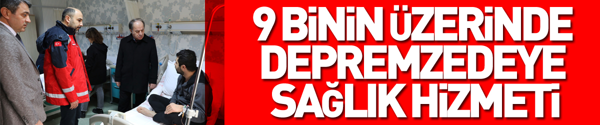 Samsun’da 9 binin üzerinde depremzedeye sağlık hizmeti