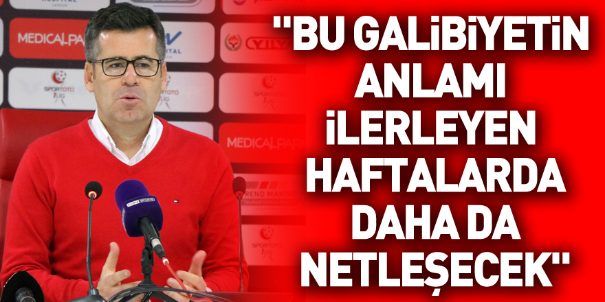 Hüseyin Eroğlu: "Bu galibiyetin anlamı ilerleyen haftalarda daha da netleşecek"