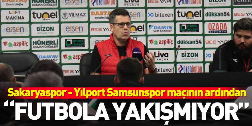 Sakaryaspor - Yılport Samsunspor maçının ardından