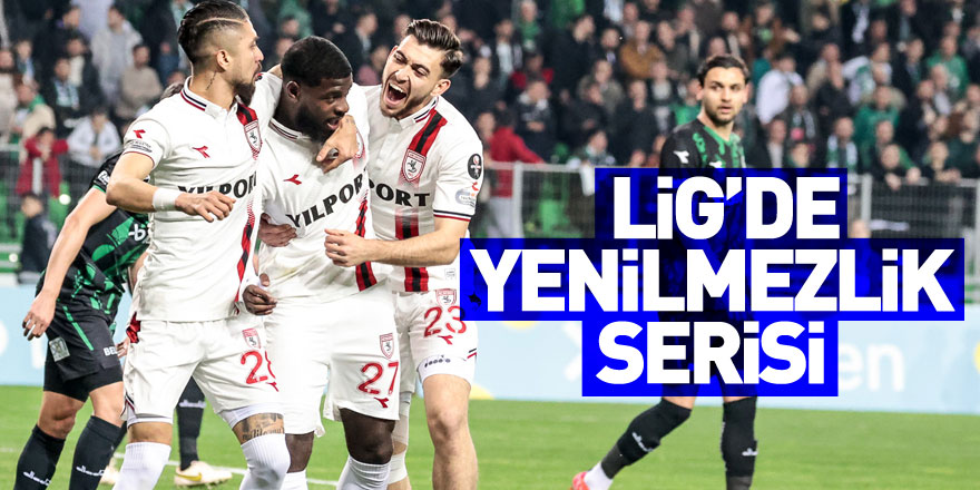 Samsunspor, ligde yenilmezlik serisini 15 maça çıkardı