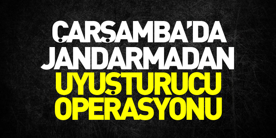 Jandarmadan uyuşturucu operasyonu