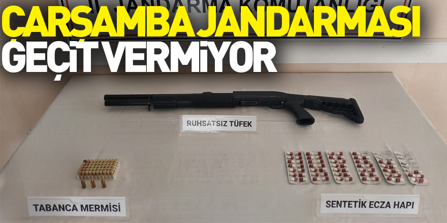 Çarşamba Jandarması geçit vermiyor